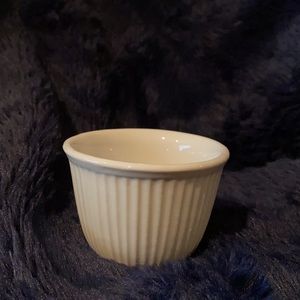 Vintage Hall #849 White Ribbed Custard Cup